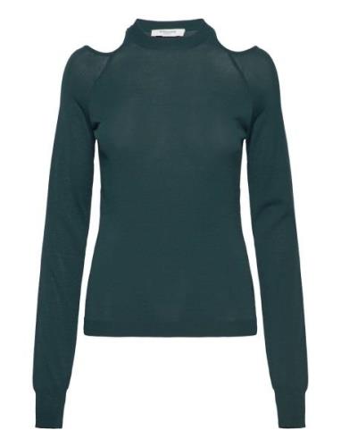 Viscose Pullover Tops Knitwear Jumpers Green Rosemunde