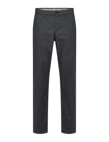 Slhslim-Miles 175 Brushed Pants W Noos Bottoms Trousers Formal Grey Se...
