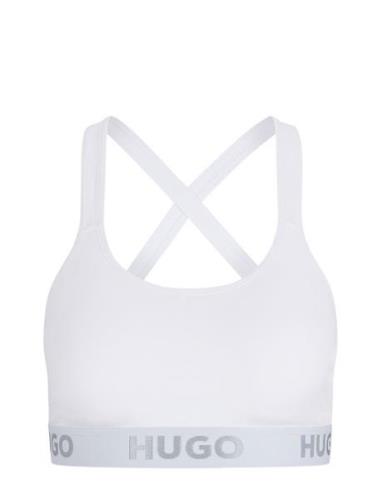 Bralette Padded Sporty Logo Lingerie Bras & Tops Soft Bras Tank Top Br...