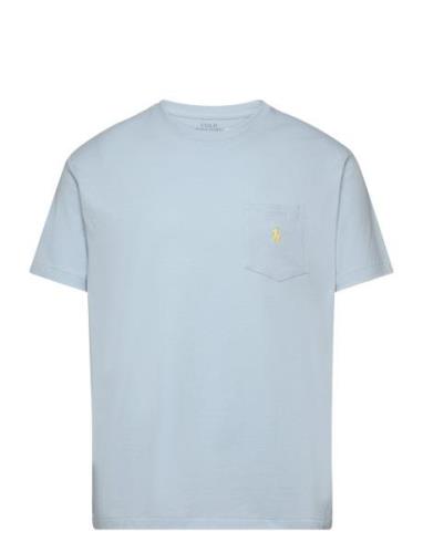 Classic Fit Pocket T-Shirt Tops T-Kortærmet Skjorte Blue Polo Ralph La...