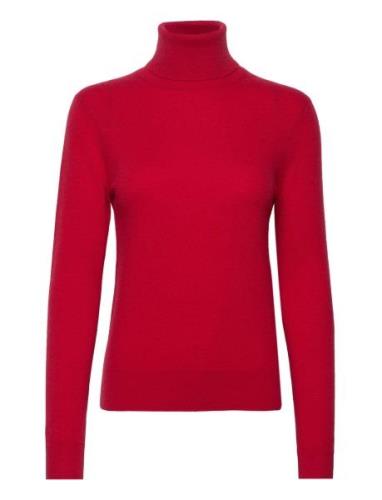 Slim Fit Cashmere Turtleneck Tops Knitwear Turtleneck Red Polo Ralph L...