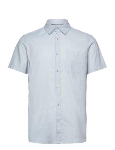 Inglow Tops Shirts Short-sleeved Blue INDICODE