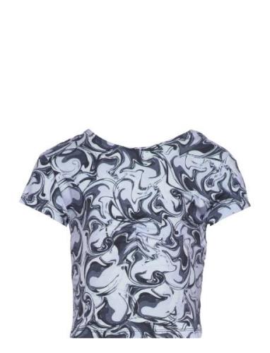 Viscose T-Shirt Tops T-Kortærmet Skjorte Navy Rosemunde Kids