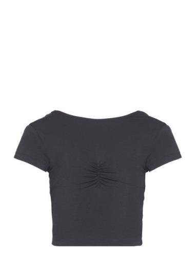 Viscose T-Shirt Tops T-Kortærmet Skjorte Black Rosemunde Kids