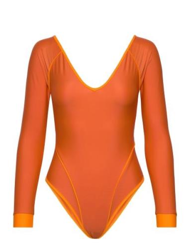 Maloya Surf Suit Ls Sport Swimsuits Orange Rip Curl