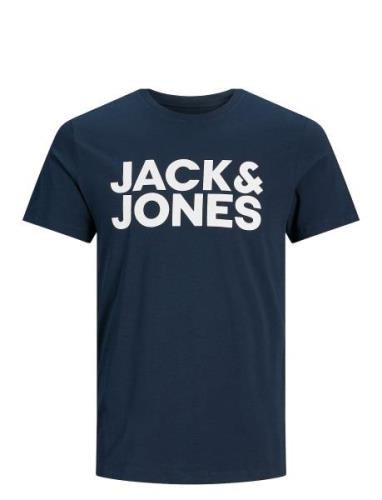 Jjecorp Logo Tee Ss O-Neck Noos Tops T-Kortærmet Skjorte Navy Jack & J...