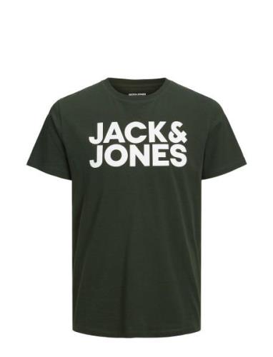 Jjecorp Logo Tee Ss O-Neck Noos Tops T-Kortærmet Skjorte Green Jack & ...