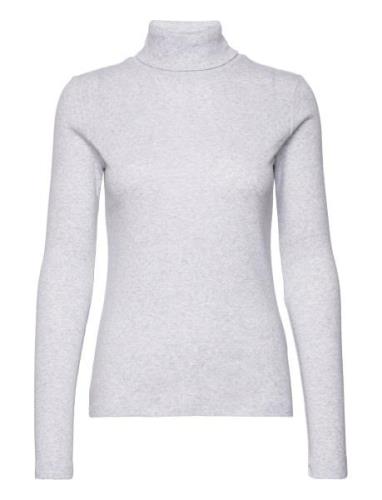 Arense Roll Neck Gots Tops T-shirts & Tops Long-sleeved Grey Basic App...