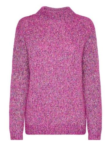Frspotta Pu 1 Tops Knitwear Jumpers Pink Fransa