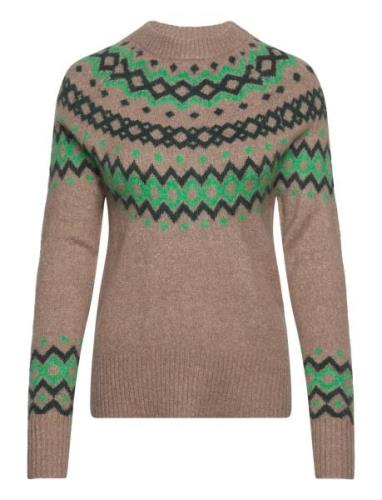 Fqmerla-Pullover Tops Knitwear Jumpers Beige FREE/QUENT