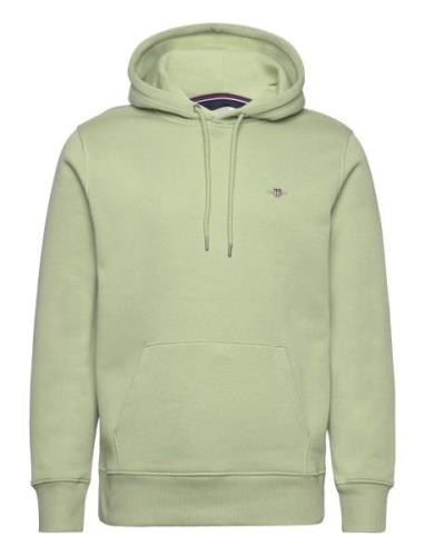 Reg Shield Hoodie Tops Sweatshirts & Hoodies Hoodies Green GANT