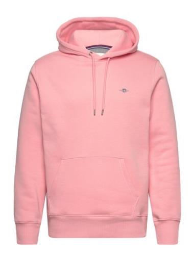 Reg Shield Hoodie Tops Sweatshirts & Hoodies Hoodies Pink GANT