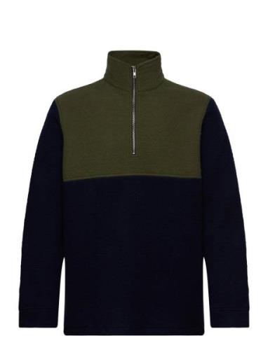 Akklaus Colour Block Tops Sweatshirts & Hoodies Sweatshirts Blue Anerk...