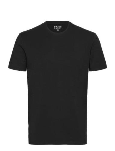 Bamboo Tee Tops T-Kortærmet Skjorte Black Frank Dandy