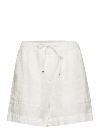 Casual Linen Short Bottoms Shorts Casual Shorts White Tommy Hilfiger