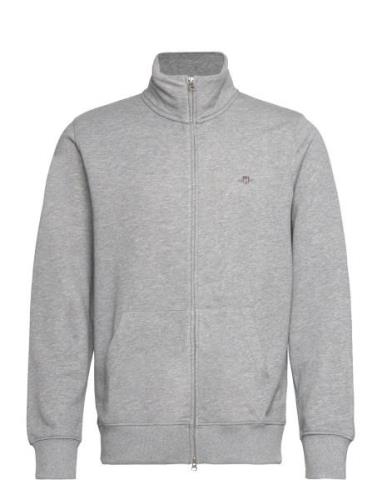 Reg Shield Full Zip Sweat Tops Sweatshirts & Hoodies Sweatshirts Grey ...