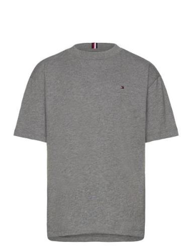 Essential Tee Ss Tops T-Kortærmet Skjorte Grey Tommy Hilfiger