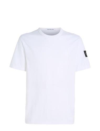 Badge Regular Tee Tops T-Kortærmet Skjorte White Calvin Klein Jeans