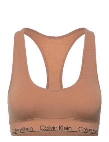 Racerback Bralette Lingerie Bras & Tops Soft Bras Bralette Brown Calvi...