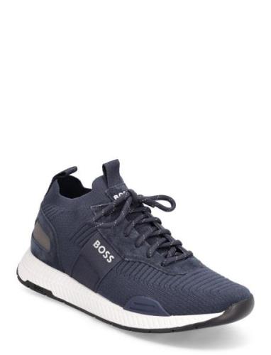 Titanium_Runn_Knst_N Low-top Sneakers Blue BOSS