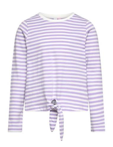 Vmsillealma Ls Knot Top Jrs Girl Tops T-shirts Long-sleeved T-Skjorte ...