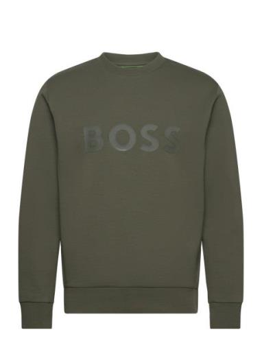 Salbo Sport Sweatshirts & Hoodies Sweatshirts Khaki Green BOSS