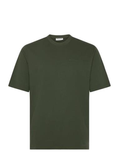 Mid Sleeve T-Shirt Gots Tops T-Kortærmet Skjorte Green Resteröds