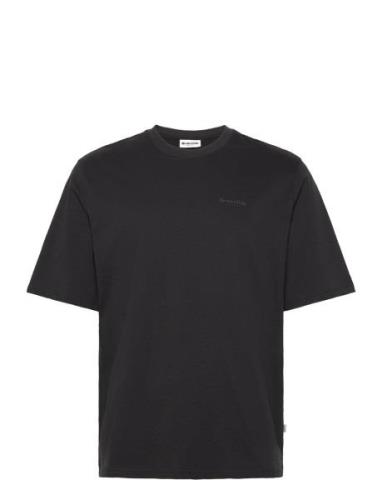 Mid Sleeve T-Shirt Gots Tops T-Kortærmet Skjorte Black Resteröds