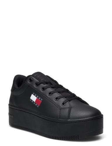 Tjw Flatform Cupsole Ess Low-top Sneakers Black Tommy Hilfiger