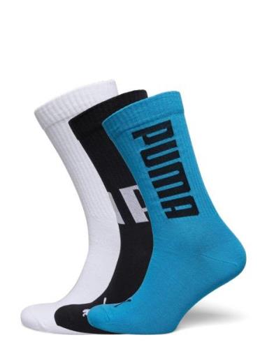 Puma Unisex Big Logo Crew 3P Sport Socks Regular Socks Multi/patterned...