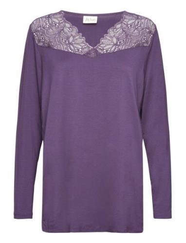 Wa-Stella 9 Tops Blouses Long-sleeved Purple Wasabiconcept