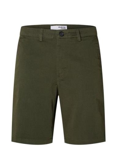 Slhslim-Miles Flex Shorts Noos Bottoms Shorts Chinos Shorts Green Sele...