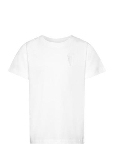 Regular Short Sleeve Heavy Single W Tops T-Kortærmet Skjorte White Kno...