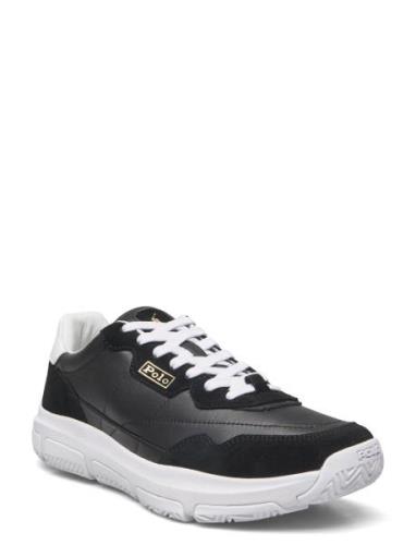 Spa Racer 100 Leather-Suede Sneaker Low-top Sneakers Black Polo Ralph ...