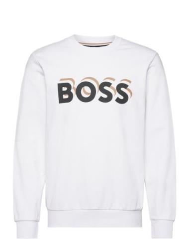 Soleri 07 Tops Sweatshirts & Hoodies Sweatshirts White BOSS