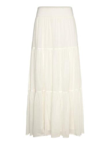 Diamondll Maxi Skirt Lang Nederdel Cream Lollys Laundry