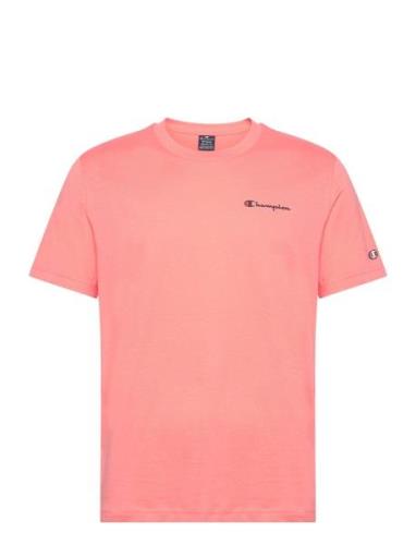 Crewneck T-Shirt Sport T-Kortærmet Skjorte Pink Champion