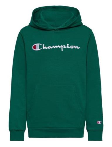 Hooded Sweatshirt Sport Sweatshirts & Hoodies Hoodies Green Champion