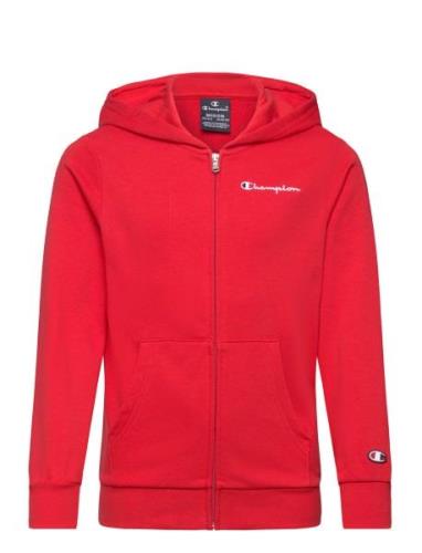 Hooded Full Zip Sweatshirt Sport Sweatshirts & Hoodies Hoodies Red Cha...