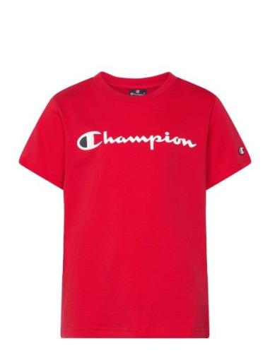 Crewneck T-Shirt Sport T-Kortærmet Skjorte Red Champion