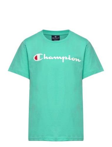 Crewneck T-Shirt Sport T-Kortærmet Skjorte Green Champion