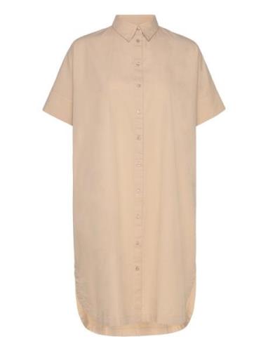 Slfblair 2/4 Short Shirt Dress Noos Kort Kjole Beige Selected Femme