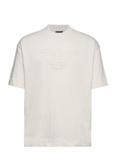T-Shirt Designers T-Kortærmet Skjorte Cream Emporio Armani