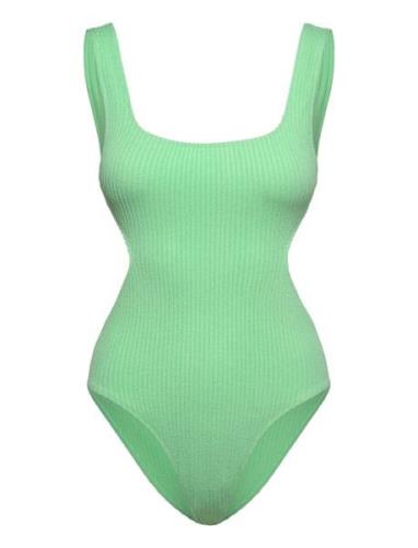 Rc X Sc 1Pc Sport Swimsuits Green Rip Curl
