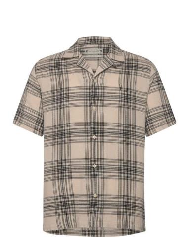 Padres Ss Shirt Tops Shirts Short-sleeved Beige AllSaints