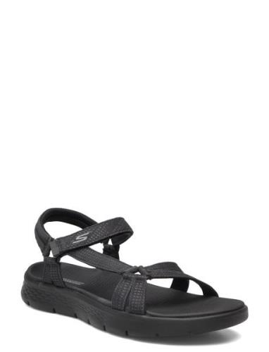 Womens Go Walk Flex Sandal - Sublime Flade Sandaler Black Skechers