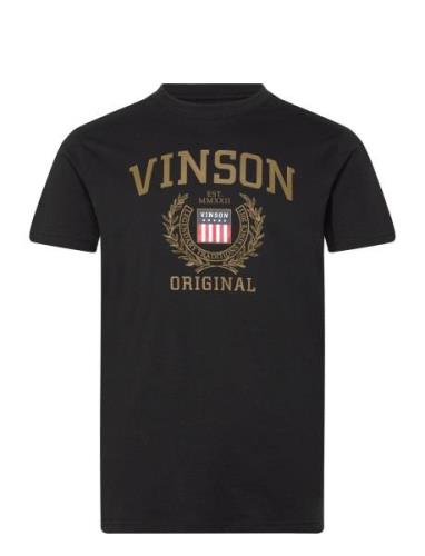 Kaiser Gold Reg Sj Vin M Tee Tops T-Kortærmet Skjorte Black VINSON