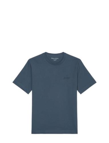 T-Shirts Short Sleeve Tops T-Kortærmet Skjorte Blue Marc O'Polo