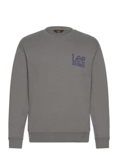 Crew Sws Tops Sweatshirts & Hoodies Sweatshirts Grey Lee Jeans
