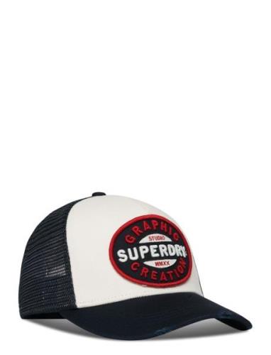 Mesh Trucker Cap Accessories Headwear Caps Navy Superdry